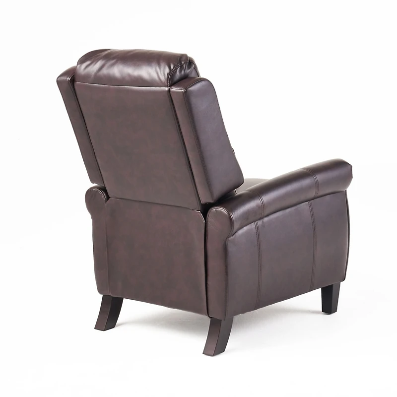 Streamdale Memphis Pu Leather Club Chair, Espresso Finish