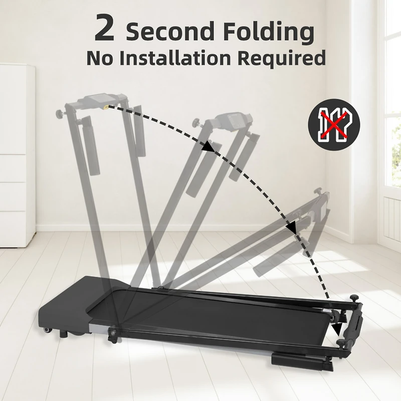 Streamdale Treadmills for Home, Treadmill with Led for Walking & Running