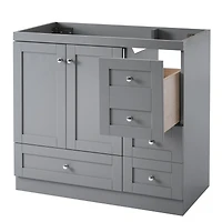 Streamdale 36" Gray Bathroom Vanity(Sink not included)