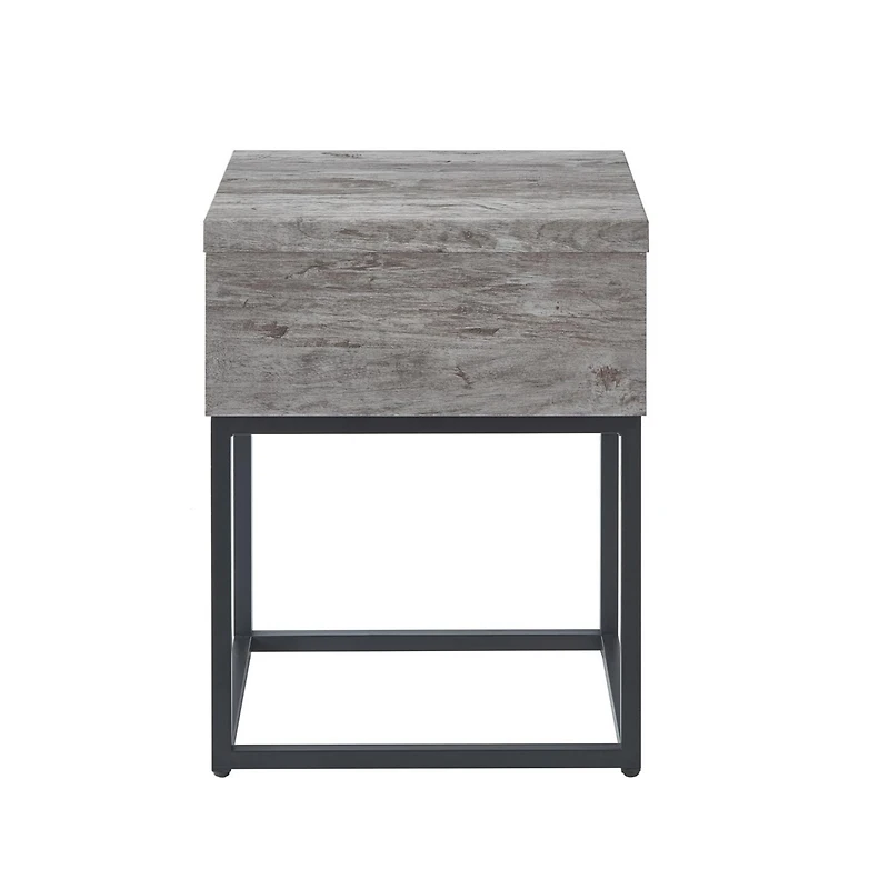 Streamdale Furniture Celestial Contemporary Storage End table, Gray
