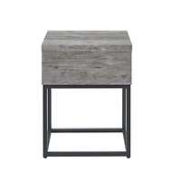 Streamdale Furniture Celestial Contemporary Storage End table, Gray