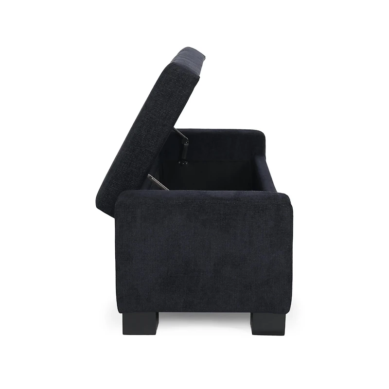 Streamdale Stylish Fabric Storage Ottoman with Flip-Lid Top