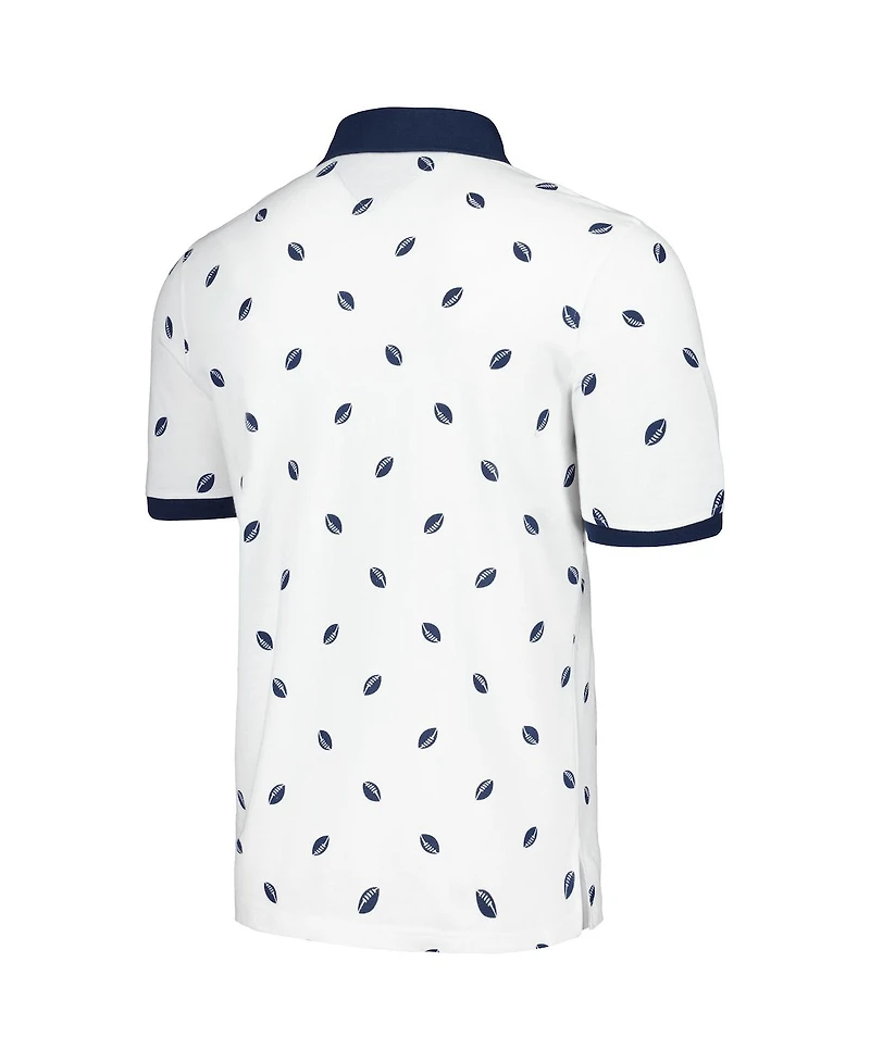 Tommy Hilfiger Men's White New England Patriots Bryce Pique Polo Shirt