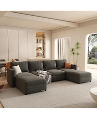 Streamdale Spacious and Versatile Sectional Sofa with Storage and Ottoman Options