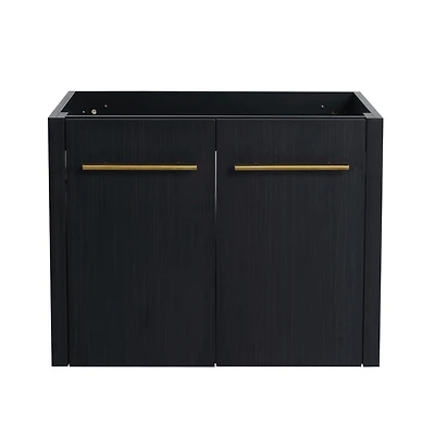 24 Inch Wall-mounted Bathroom Vanity (Only the Cabinet Body, No Top Sink