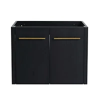 24 Inch Wall-mounted Bathroom Vanity (Only the Cabinet Body, No Top Sink