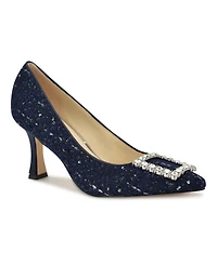 Nine West Women's Jaquee Pointy Toe Embellished Dress Pumps