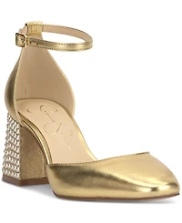 Jessica Simpson Women's Fulian Ankle-Strap Block-Heel Pumps