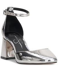 Jessica Simpson Women's Fulian Ankle-Strap Block-Heel Pumps