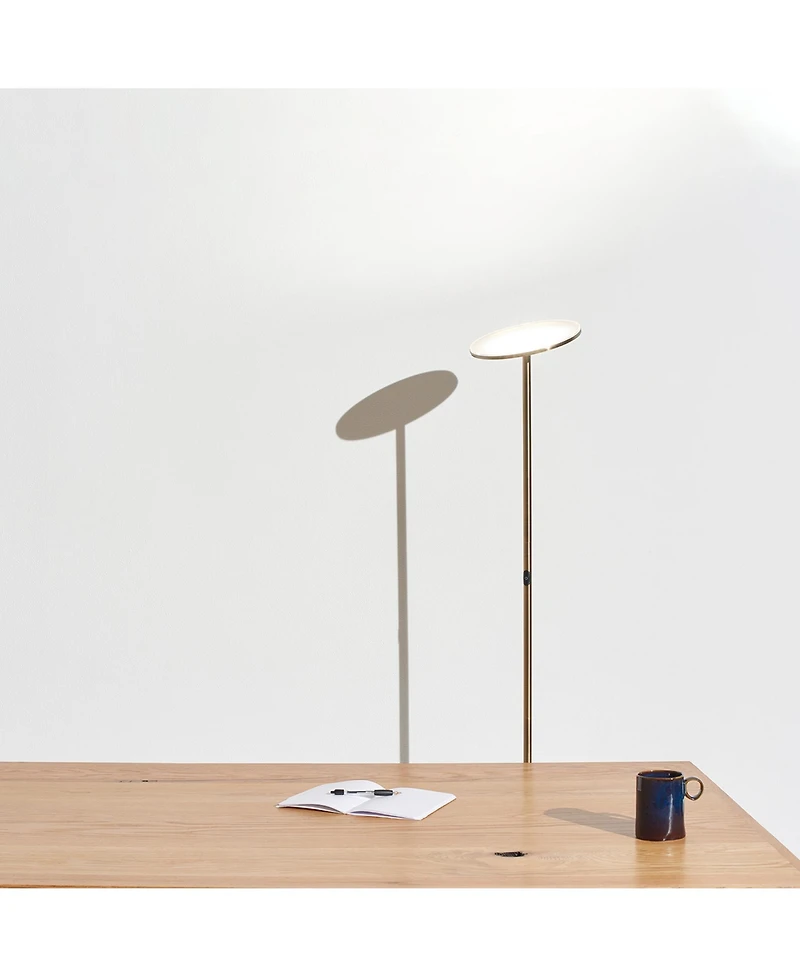 Sky 63" Super Bright Led Torchiere Modern Floor Lamp with Adjustable Head