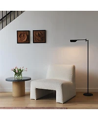 Leaf Modern Pharmacy Reading Led Floor Lamp with Adjustable Neck (53")