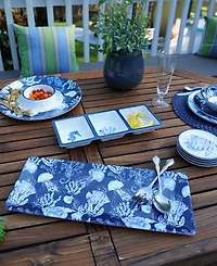 Certified International Sea Life 3 Pc Hostess Set, Service For 3