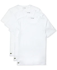 Lacoste Men's 3-Pack Slim-Fit Crewneck Undershirts