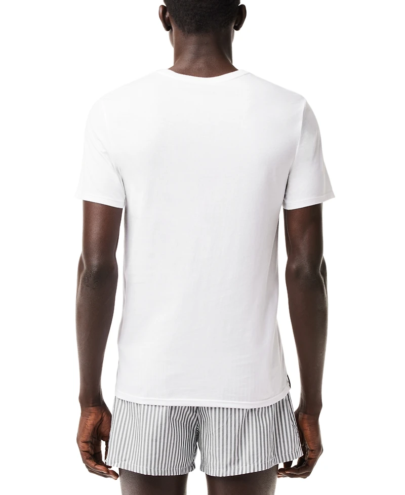 Lacoste Men's 3-Pack Slim-Fit Crewneck Undershirts