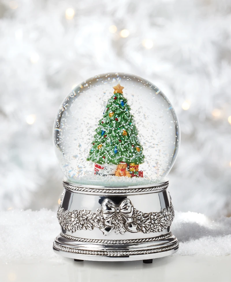 Reed & Barton Christmas Tree Musical Snow Globe