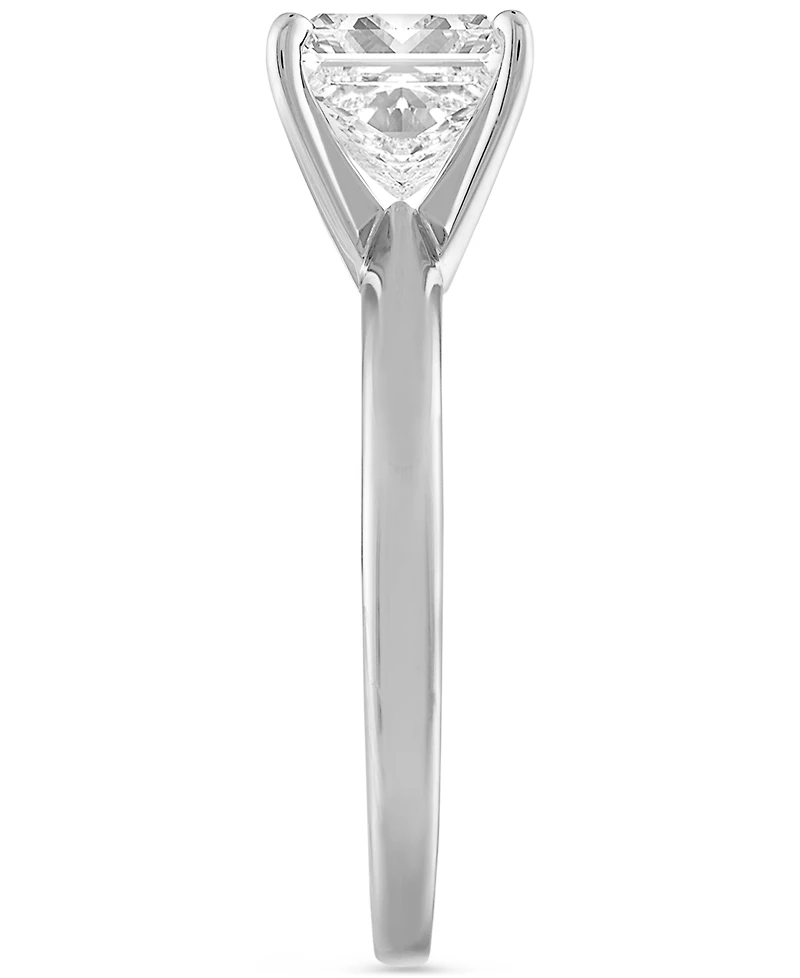 Gia Certified Diamond Princess Solitaire Engagement Ring (1 ct. t.w.) in 14k White Gold