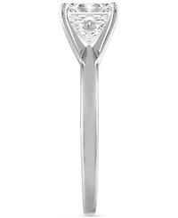 Gia Certified Diamond Princess Solitaire Engagement Ring (1 ct. t.w.) in 14k White Gold