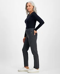 Style & Co Women's High Rise Straight-Leg Jeans, Regular, Short and Long Lengths