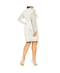 City Chic Plus Razzle Dress
