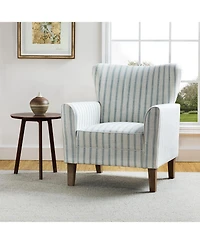 Upholstered Warren Armchair with Solid Wood Legs