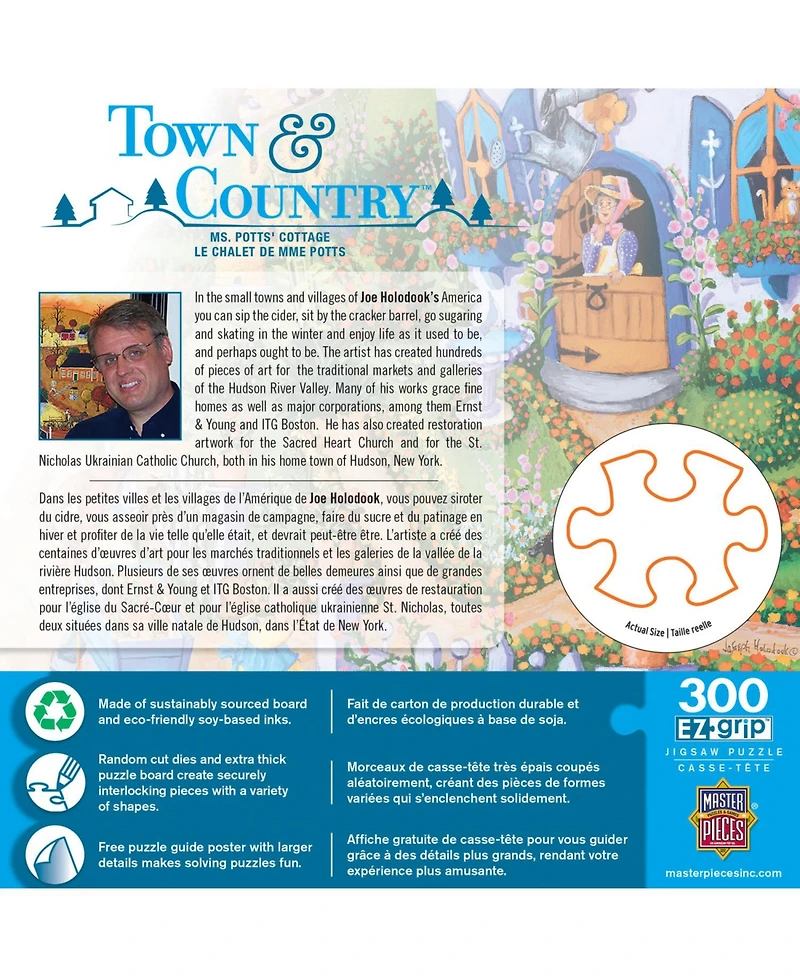 MasterPieces Town & Country - Ms. Potts' Cottage 300 Piece Ez Grip Puzzle