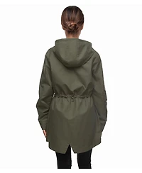 Rokka&Rolla Women's Hooded Anorak Trench Coat