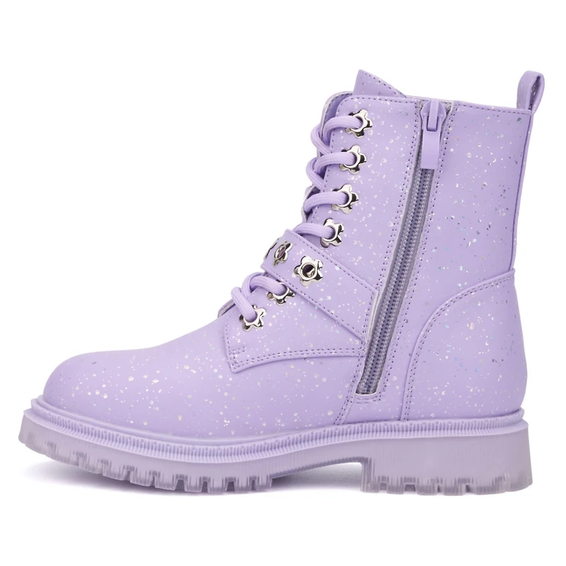 Olivia Miller Little Girls Star Bright Combat Boots