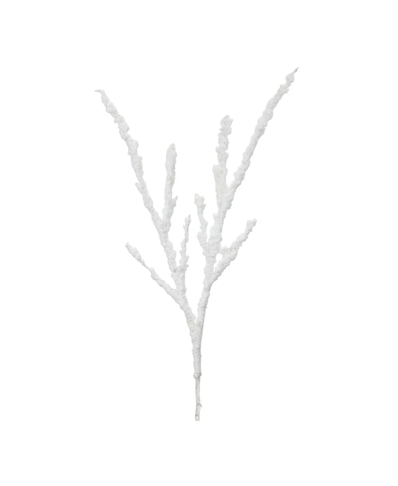 Slickblue Set of 12 Frosted Snow Branches for Seasonal Decor