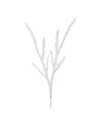 Slickblue Set of 12 Frosted Snow Branches for Seasonal Decor