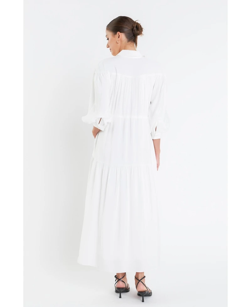 English Factory Women's Shirt Maxi Dress