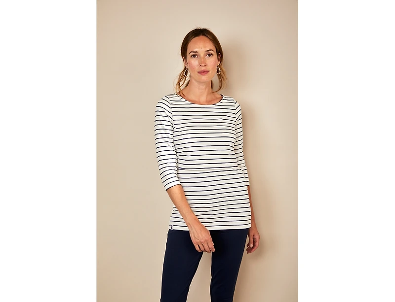 Bshirt Maternity 3/4th Sleeve Nursing Top