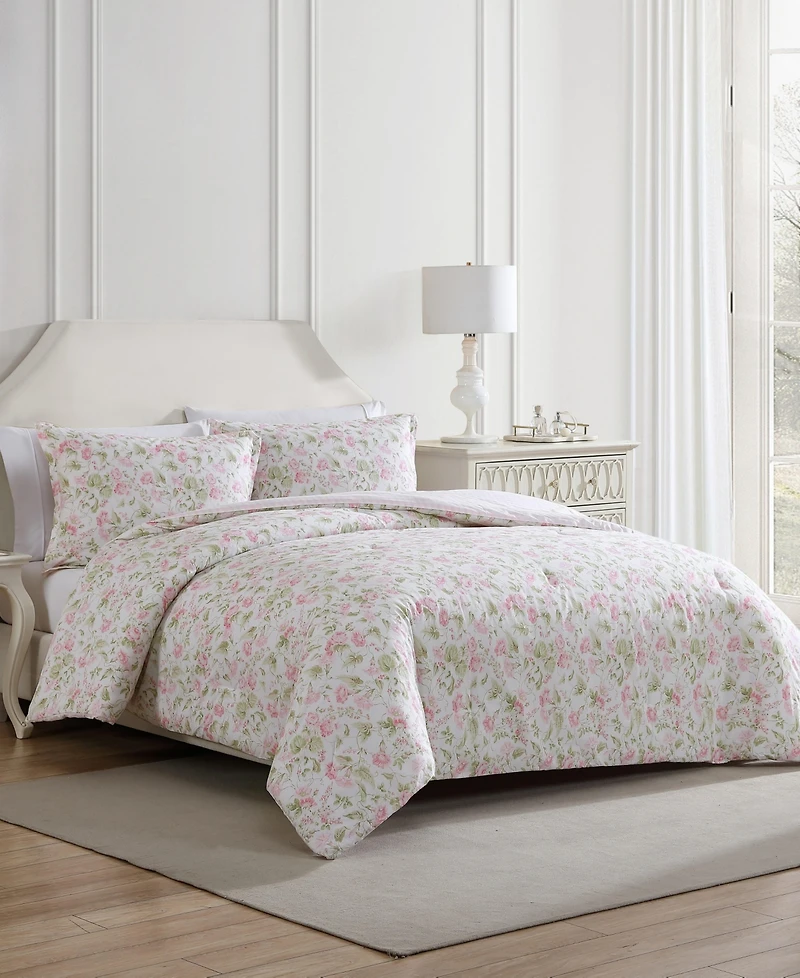 Laura Ashley Morning Gloria Reversible Piece Comforter Set