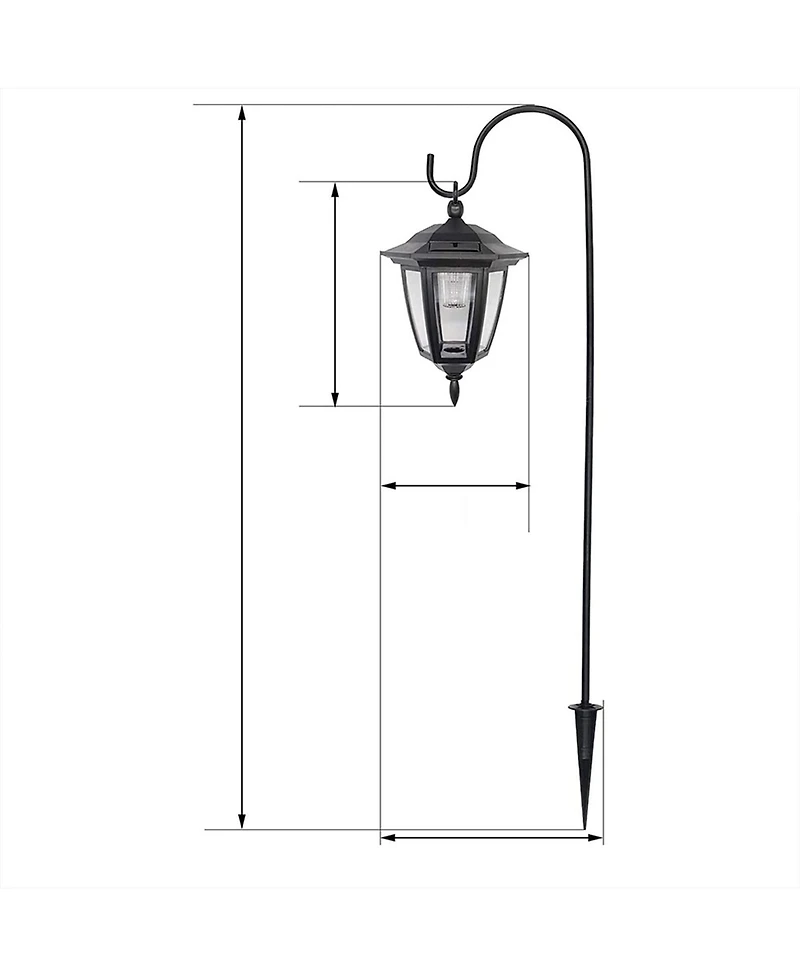 Maggift 34-Inch Hanging Solar Lights: Outdoor Waterproof