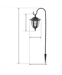 Maggift 34-Inch Hanging Solar Lights: Outdoor Waterproof