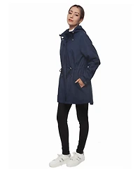 Rokka&Rolla Women's Hooded Anorak Trench Coat