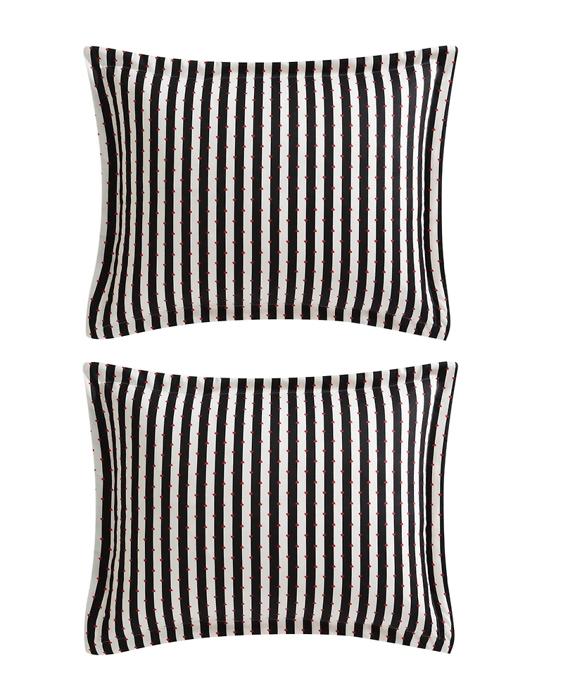 Betsey Johnson Wonderland Stripe 2 Piece Duvet Cover Set, Twin