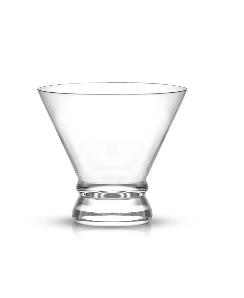 JoyJolt Afina Stemless Martini Glasses - 8 oz, Set of 4