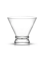 JoyJolt Afina Stemless Martini Glasses - 8 oz, Set of 4