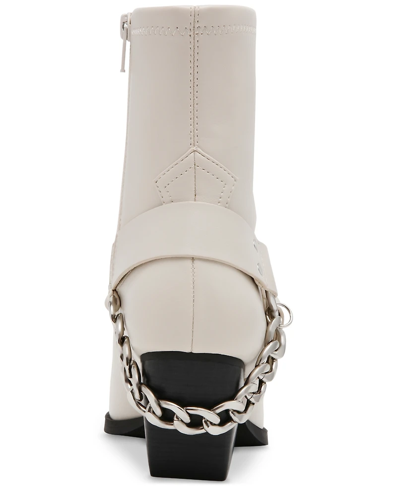 Dv Dolce Vita Women's Keeler Harness Moto Engineer Chain Heeled Boots