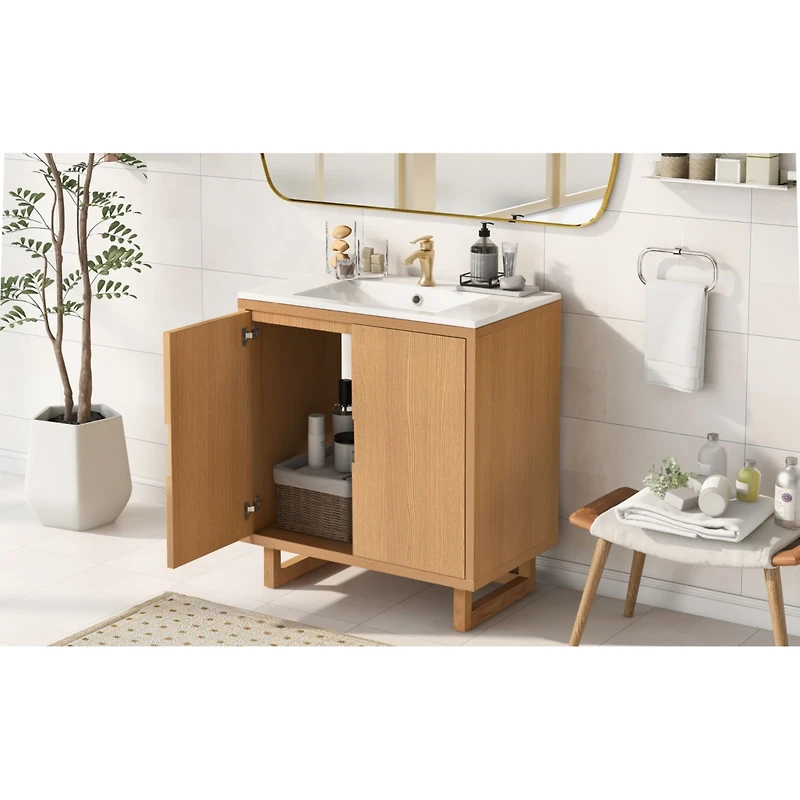 Streamdale Premium Solid Wood Bathroom Vanity (30")