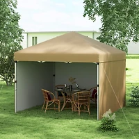 3-Wall Custom Height Pop-Up Gazebo for Outdoor Occasions