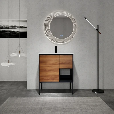 Streamdale Bathroom Vanity with Soft-Close Drawers and Gel Sink