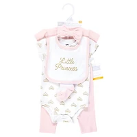 Hudson Baby Girls Cotton Wardrobe Essentials