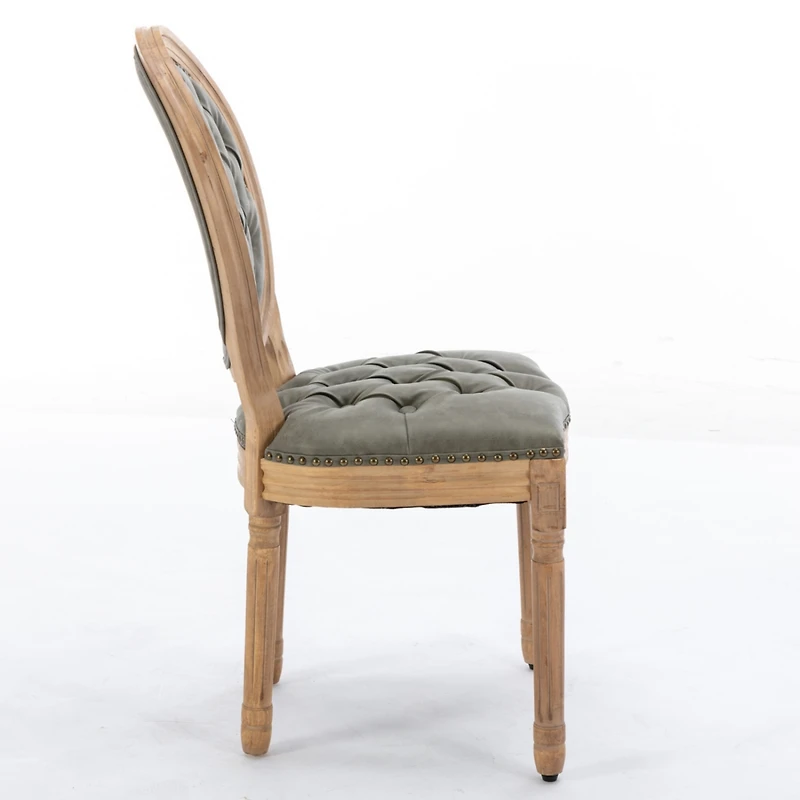 Streamdale Furniture Luxurious French Dining Chairs with Pull-Ups and Solid Wood Frame