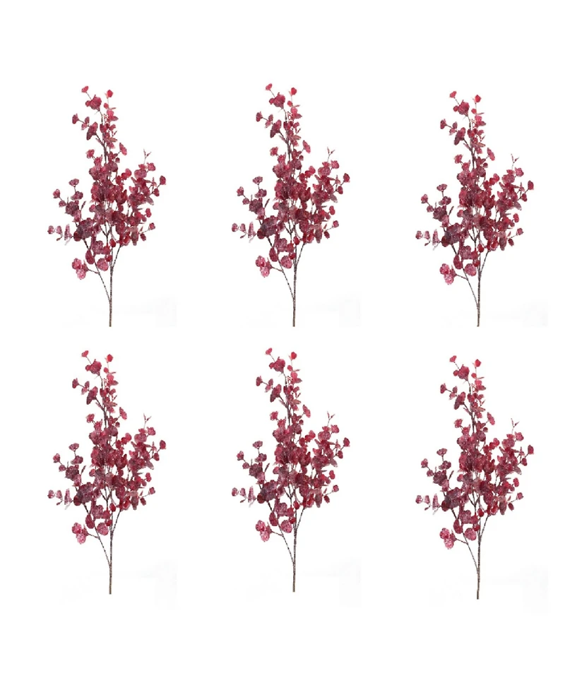Slickblue Set of 6 Fall Eucalyptus Leaf Sprays for Seasonal Decor