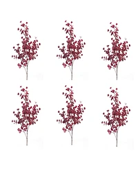 Slickblue Set of 6 Fall Eucalyptus Leaf Sprays for Seasonal Decor