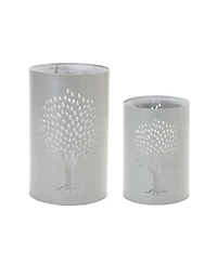 Slickblue Metal Candle Holder Set - 6"H and 8"H, Stylish Home Decor Accent