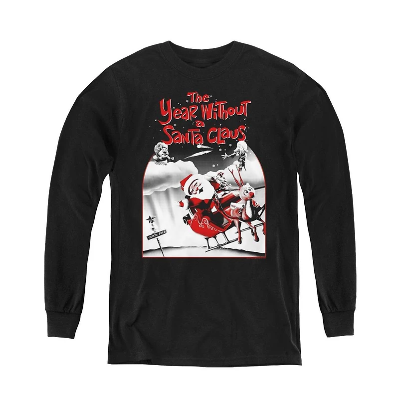 The Year Without A Santa Claus Youth Poster Long Sleeve Sweatshirt