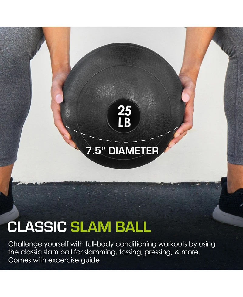 ProsourceFit Classic Slam Ball, 25 lb