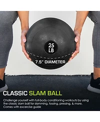 ProsourceFit Classic Slam Ball, 25 lb